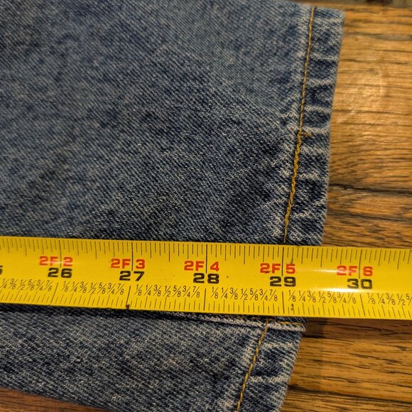 Vintage 80s Lee Jeans Elastic Waist Tapered No Back Pocket 10 M USA - Picture 9 of 10